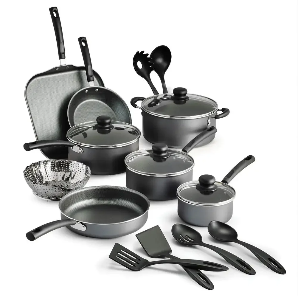 Nonstick-Stainless-Steel-Cookware-Set-Kitchen-Pots-Pans-Nonstick-Gray ...