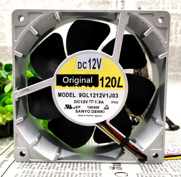 

Оригинальный 100% рабочий 9GL1212V1J03 120*120*38 мм 120 мм алюминиевый высокотемпературный охлаждающий вентилятор