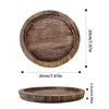Rustic Wooden Tray Candle Holder for Farmhouse Dinning Table Kitchen Countertop Coffee Table Organizer Home Decor Wedding 6