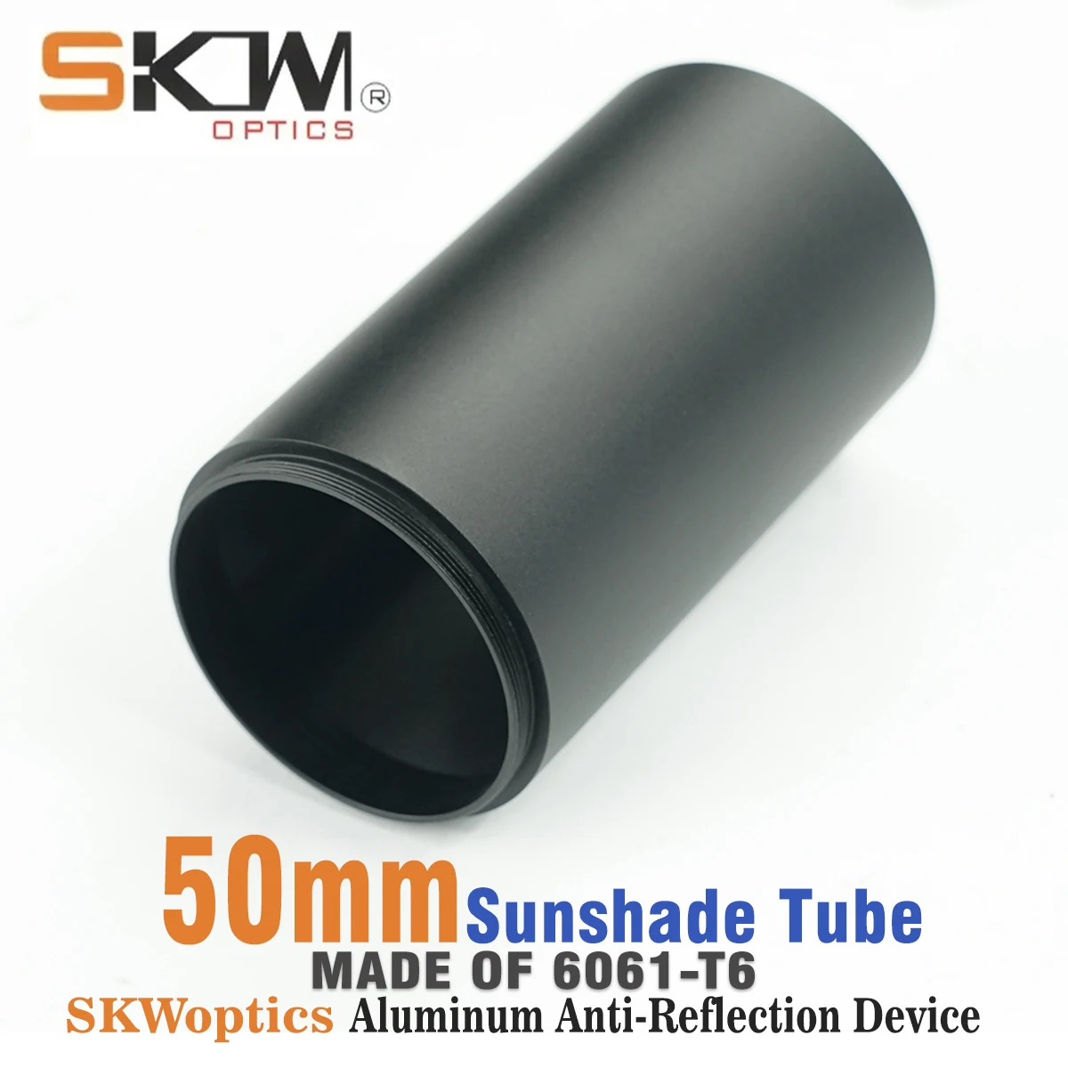 SKWoptics-Anti-Reflective Rifle Scope Sunshade Tube 50mm