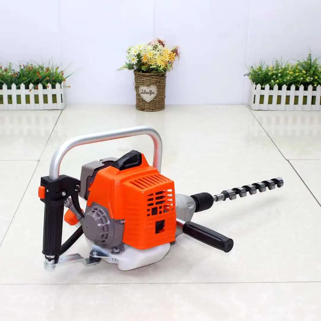 

Handheld Drilling Machine Two-stroke Horizontal Lever Air-cooled Gasoline Drilling Machine 0.75KW