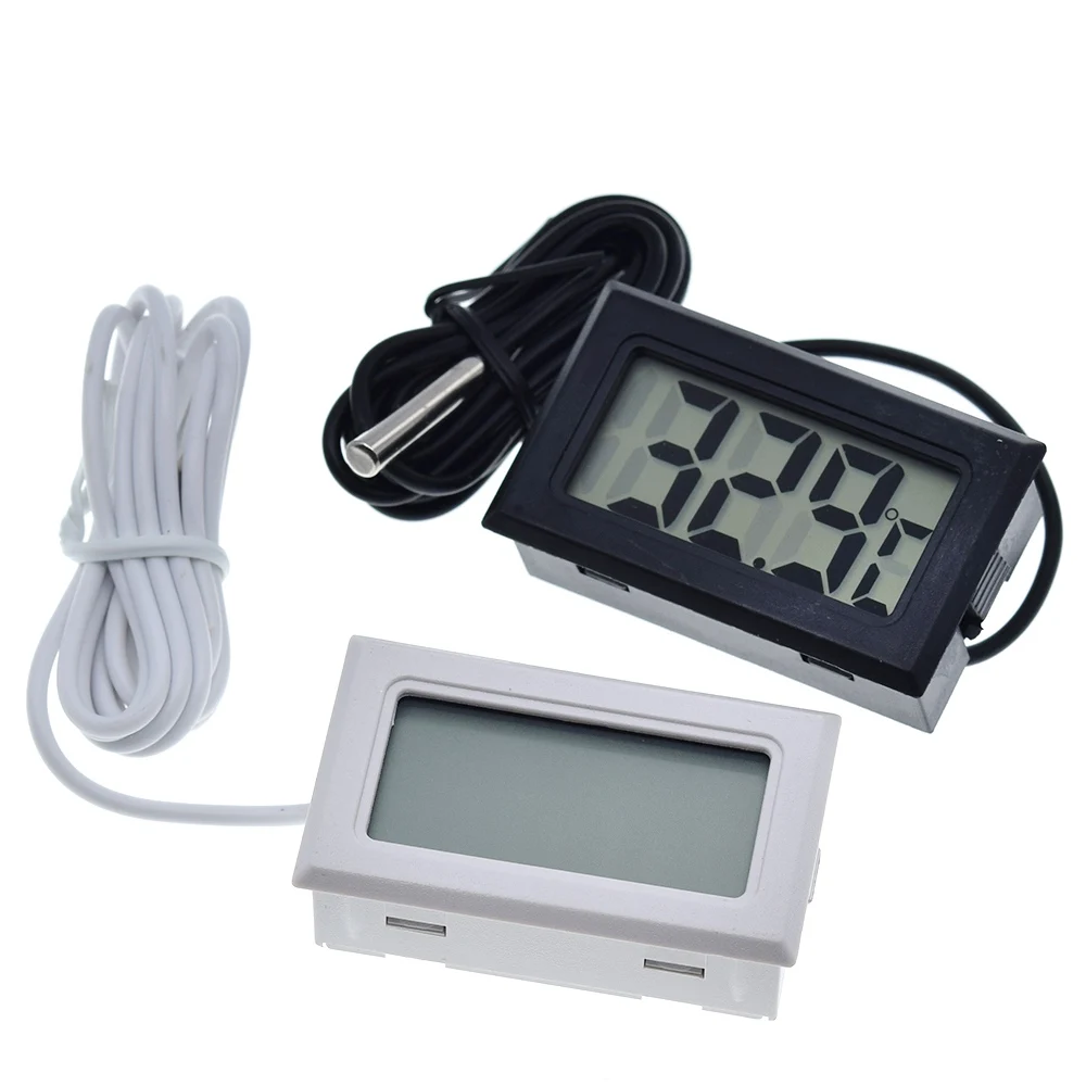 Digital thermometer TZT Mini Digital LCD Thermometer Temperature Sensor Automatic Control Fridge Freezer Thermometer tpm-10