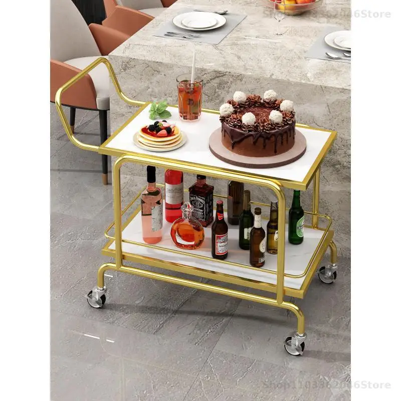 Hotel Restaurant Large Delivery Car Beverage Car Ktv Snack Multi-layer Trolley Cake Cart Snack Cart