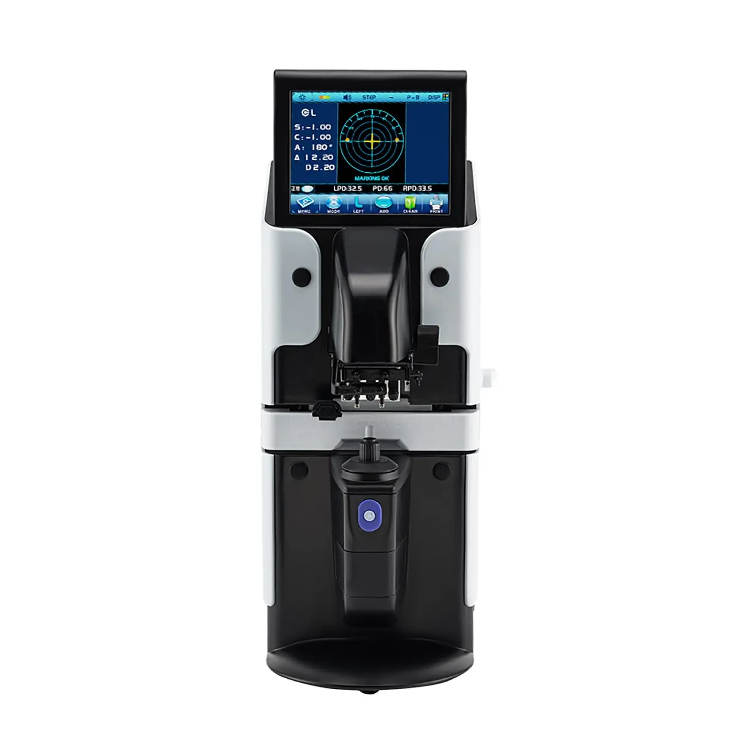 Portable Lensometer 5.6 inch Colorful Screen Digital Automatic Focimeter Optical Lensmeter with PD UV Printer