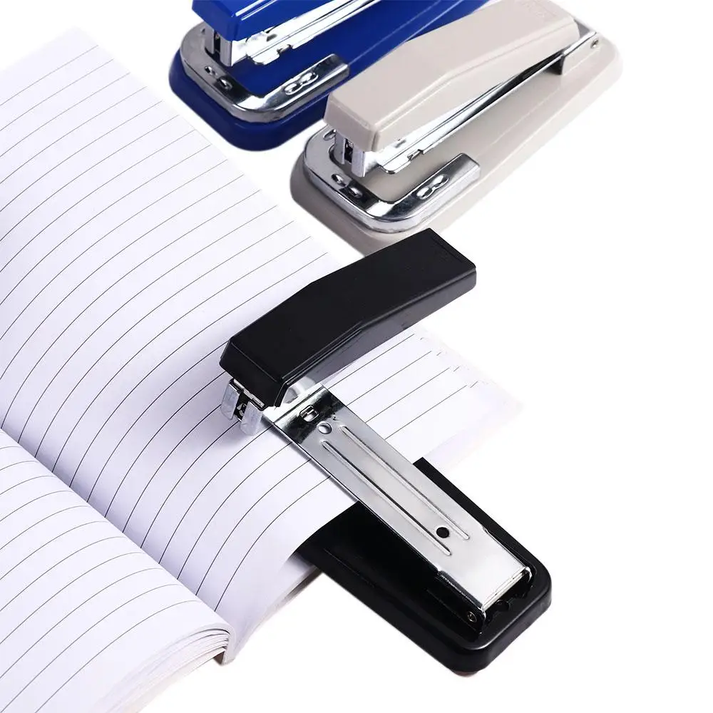 

360° Rotatable Heavy Duty Stapler Use 24/6 Staples Effortless Long Stapler School Paper Staplers Office Bookbinding Supplies