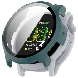 Smart Watch Protective Case with Tempered Glass Cover and Screen Protector - COROS PACE 4 (Green)