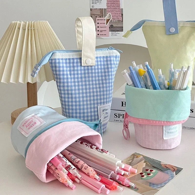Large Capacity Pencil Case pencil case pen pouch Pen Storage Pouch Cute Pencil Holder Back To School Kids Gift Stationery Supplies Student