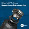 InSinkErator Badger 5 Garbage Disposal, Standard Series 1/2 HP Continuous Feed Food Waste Disposer, Black, Set of 1 4