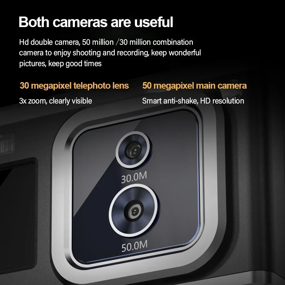 Auto Focus Digital Camera 2.88 Inch Video Camera 50MP 4K 16X Zoom Gifts Dual Screen Selfie For Kids Adults Teenagers Students 6