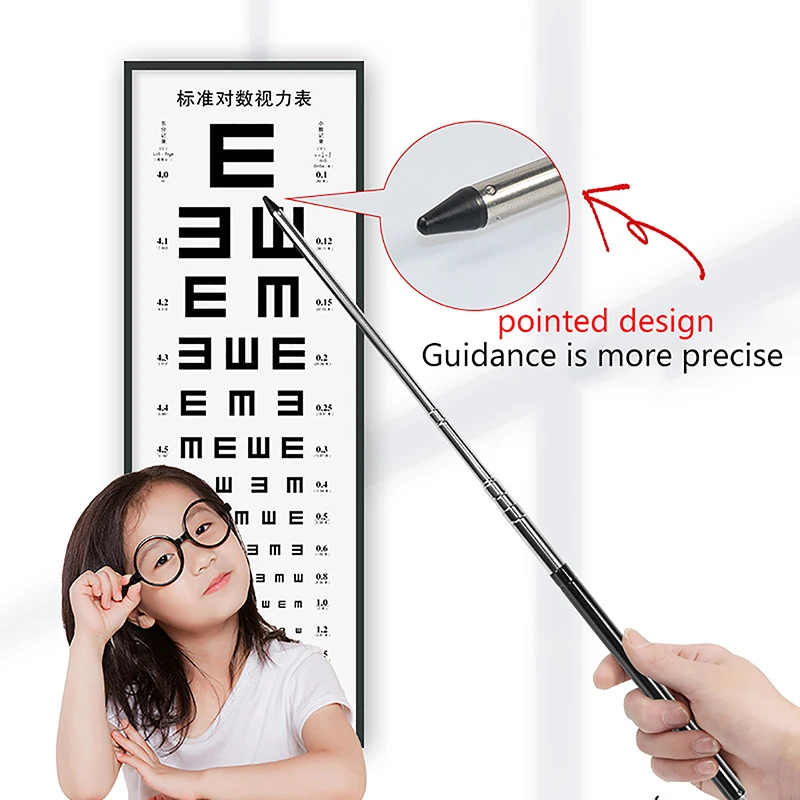 Pointer Stick Classroom Presentation Retractable Extendable For Presenter Handheld Telescopic Teaching Tool Vision Test Stick