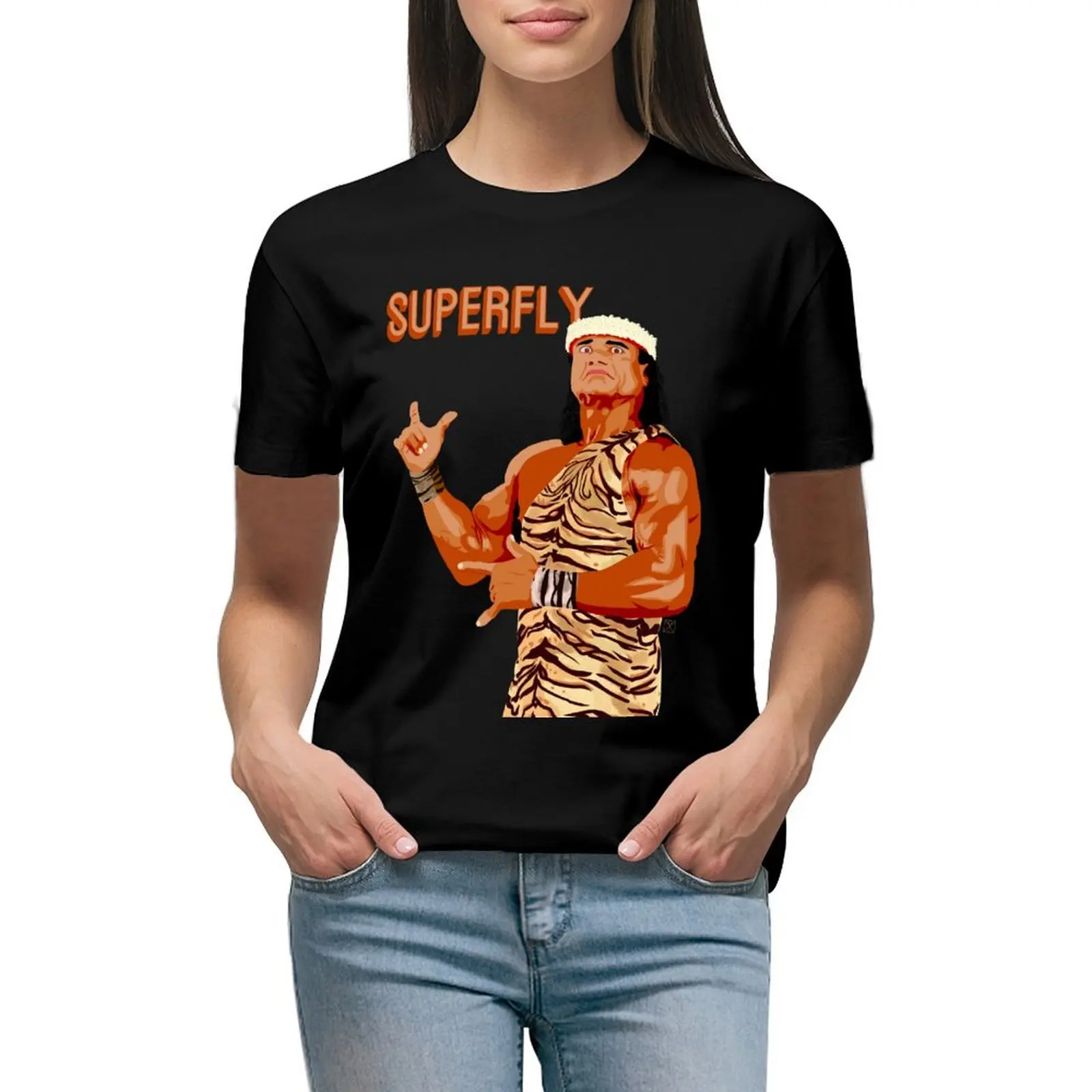 

Superfly T-shirt Blouse graphics aesthetic clothes tops Women