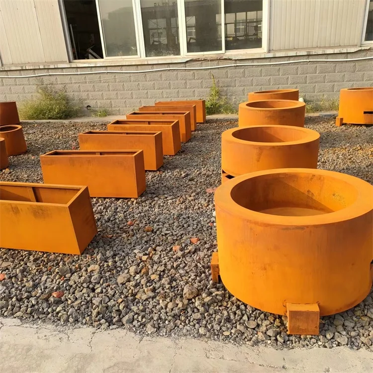 Corten Steel Serenity Planter 5