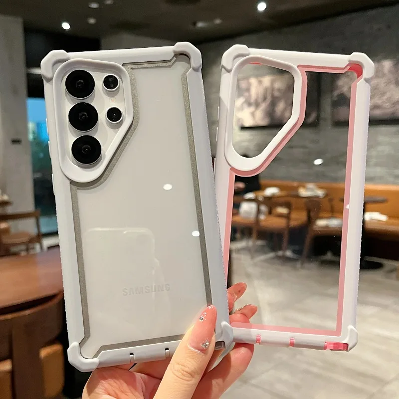 Enhanced Armor Shockproof Phone Case with Clear Protective Cover