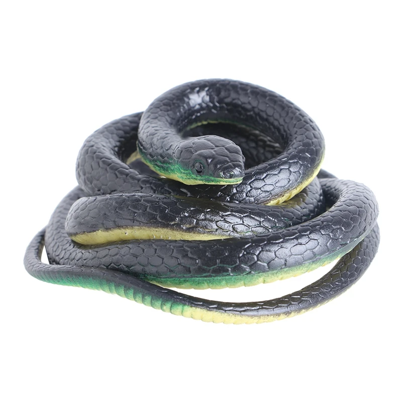 

130 CM Halloween Animal Realistic Plastic Tricky Toy Fake Snakes Garden Props Joke Prank for children toy
