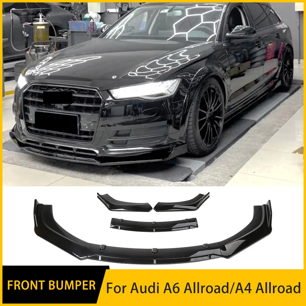 

Комплект для Audi A6 Allroad/A4 Allroad передний бампер, комплект для губ, спойлер, диффузор, отражатель, высококачественный спортивный аксессуар для модификации