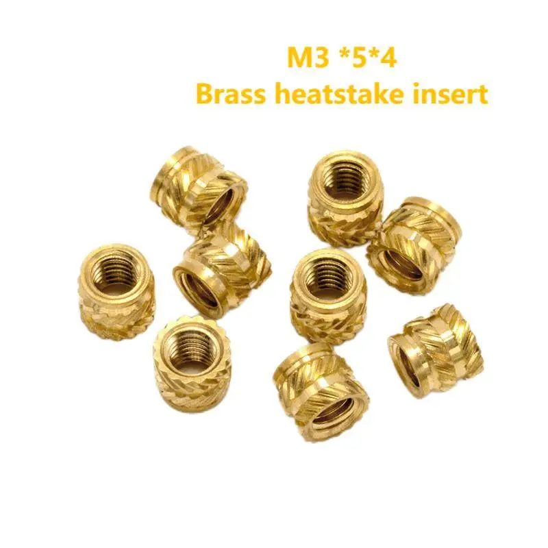 M3 Brass Heatstake Insert Brass Embedded Nut Inset Nut For Voron 0.1 2.