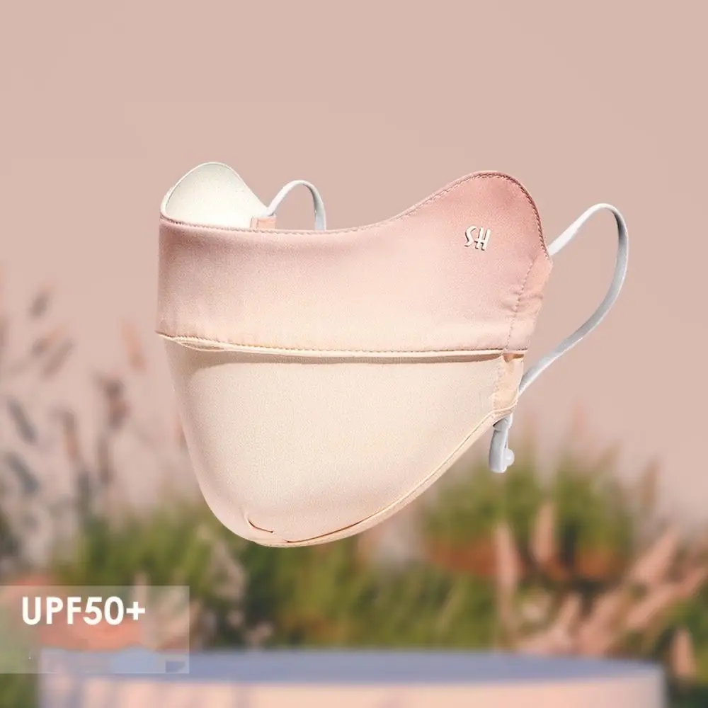 1 Pc Sunscreen Mask Sports Sunshade Thin Breathable Uv Protection Protection Slimming Face 3D Eye Dustproof Angle Sunscreen