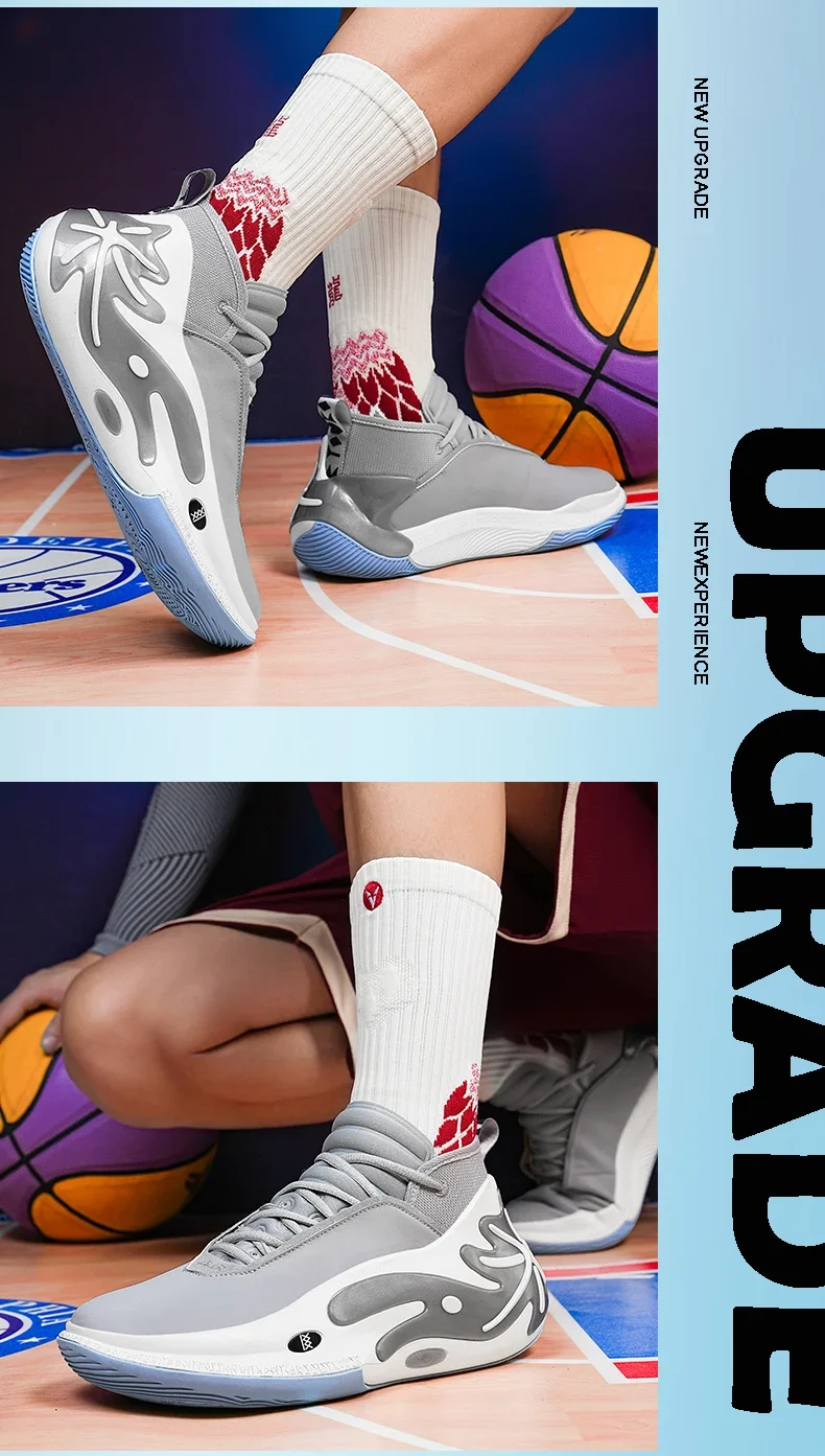 Description Picture 6 of itemSuper Cool Basketball Boots Unisex Luxury Brand Sport Shoes Couples Yellow Basketball Boots Big Boys Outdoor Sneakers Men Women