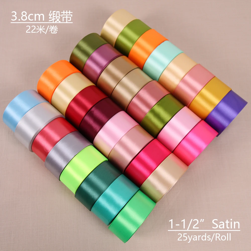 Multi-Color Satin Ribbons for Festive Gift Wrapping & DIY Crafts