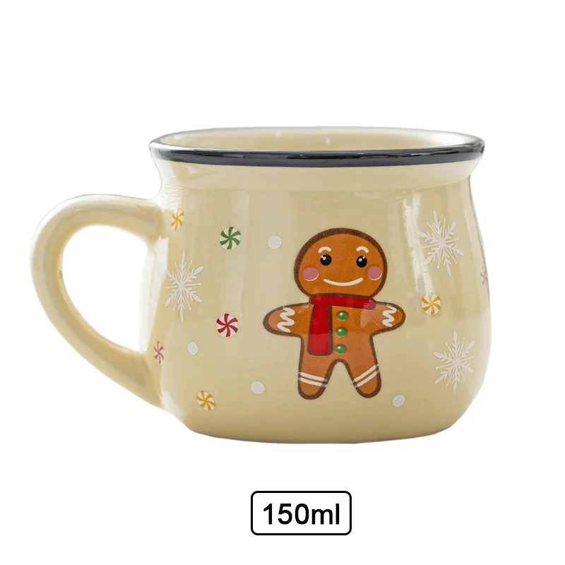 Festive Ceramic Santa Mug