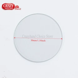 Flat Transparent Crystal Watch Glass Replacement - Various Thickness & Diameter Options - Thick2.5 (30mm)