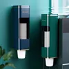 Disposable Cup Holder Cup Extractor Wall Mounted Non Perforated Dust-Proof Moisture-Proof Storage Rack 1