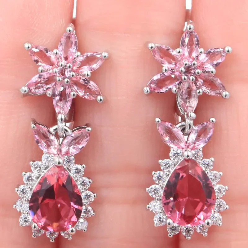 925 SOLID STERLING SILVER Stund Customized Earrings Violet Tanzanite Tsavorite Garnet Aquamarine Tourmaline Amethyst CZ Daily We