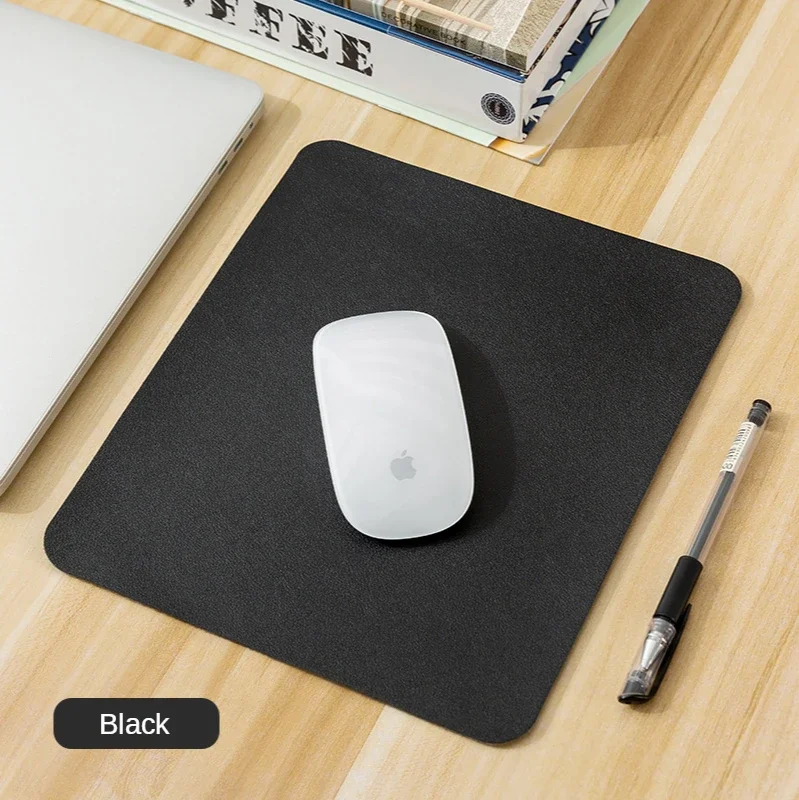 Tappetino per mouse piccolo in PU tappetino per Mouse da tavolo in pelle antiscivolo tappetino impermeabile antigraffio facile da pulire per PC Laptop Desktop