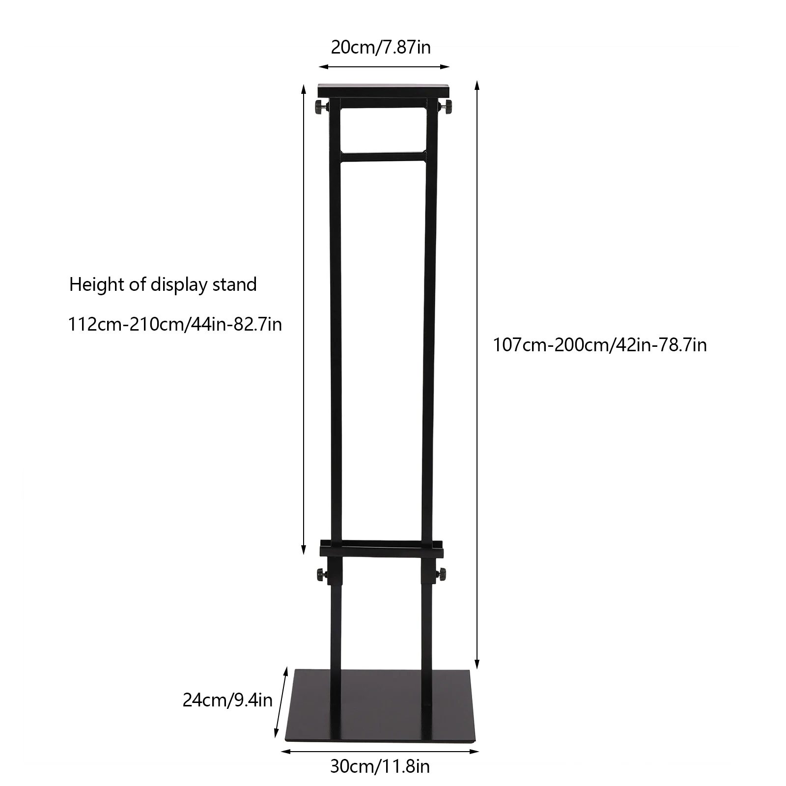 2x Poster Stands Double-Sided Pedestal Sign Stand Adjustable Height Display  Rack 