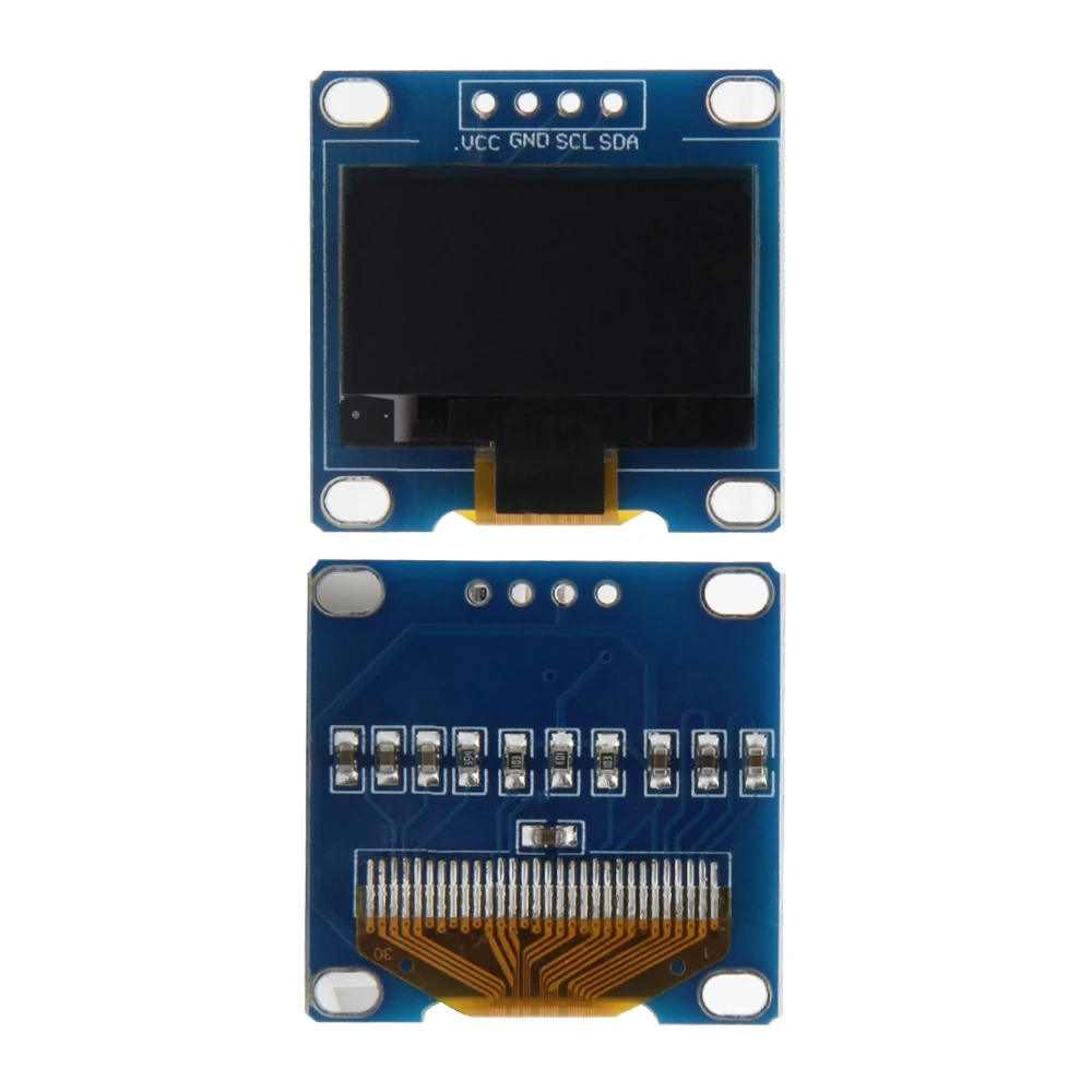 1 Pc Warna Putih 0.96 Inch Layar OLED 