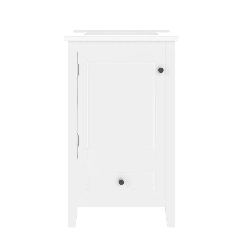 51 x 46 x 85 cm Stand-Badezimmerschrank mit Waschbecken, geräuschlose Schublade mit großem Fassungsvermögen, verstellbarem Regal, Keramikwaschbecken – Detail 19
