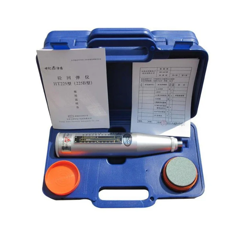 

Portable Hammer Testing Equipment Resiliometer Concrete Rebound Test Hammer (Blue Instrument Case) HT-225B
