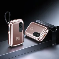 New 100000MAh 120W Super Fast Charge Built-in Cable Mini Power Bank Portable Charger, External Battery for iPhone Xiaomi Samsung - Image 5