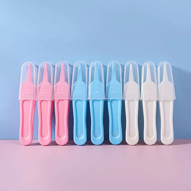 Baby Nose Dropper Clip Newborn Nostril Cleaning Tweezers Baby Daily Care Safety Tweezers Round Head Clip Accesorios
