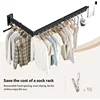 Wall Mounted Clothes Hanger,Clothes Drying Rack,Laundry Drying Rack,Clothes Rack,Laundry Rack Wall Mount 4