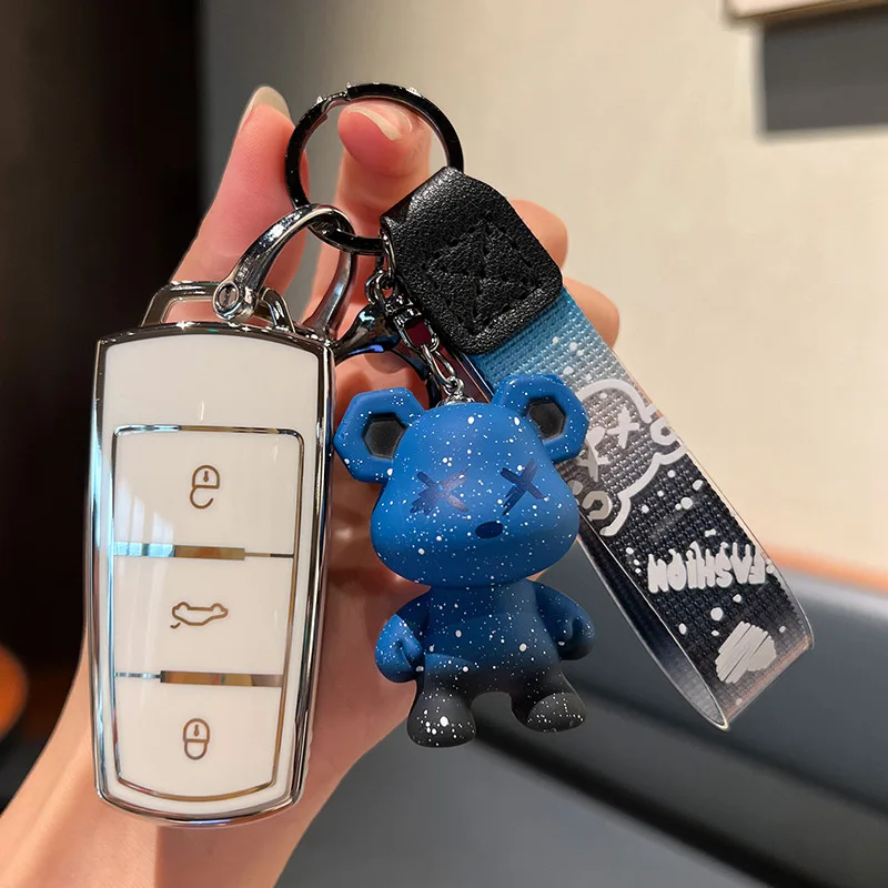 

Fashion TPU Car Key Case Cover 3 Button Protection Shell For Volkswagen VW B6 B7 Passat 3C CC Magotan R36 B5 B7L Keychain Holder