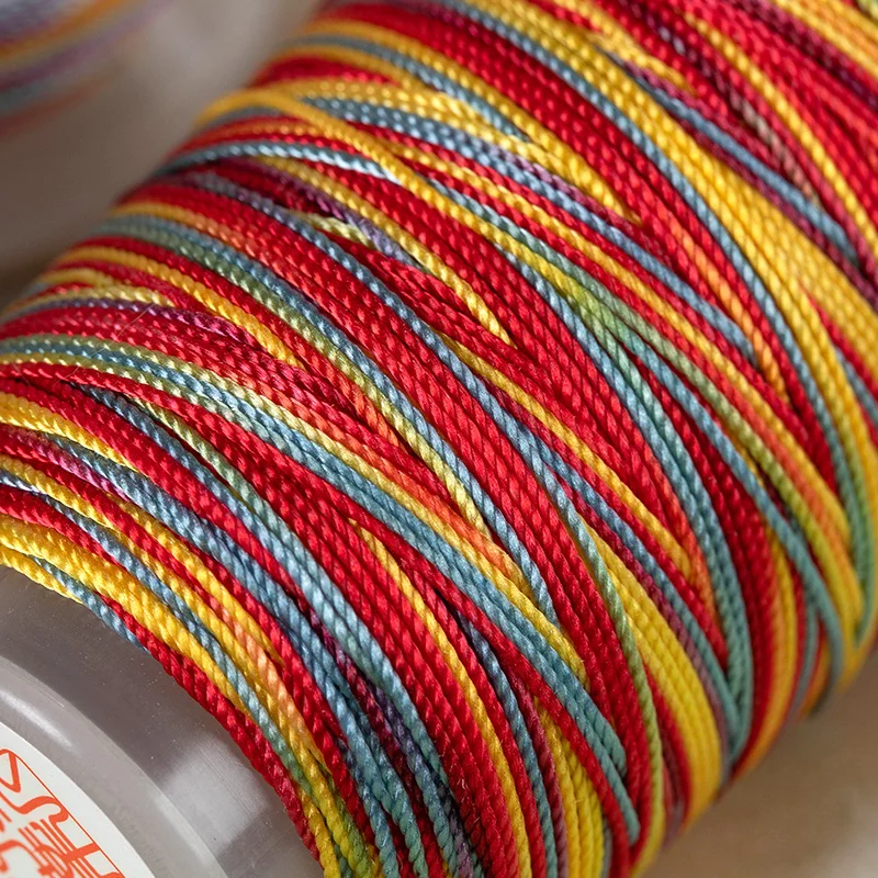 One Set 0.2/0.4/0.6/0.8/1mm Nylon Thread Chinese Knot Macrame Cord Bracelet Braided String DIY Tassels Beading Shamballa String