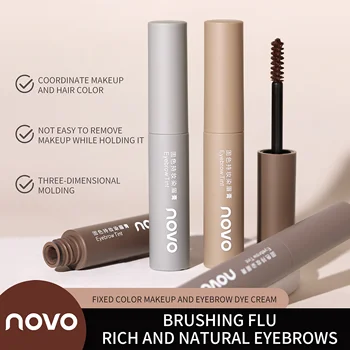 NOVO Waterproof, sweat-resistant, smudge-proof eyebrow mascara Long-lasting hold, natural dimensional finish 1