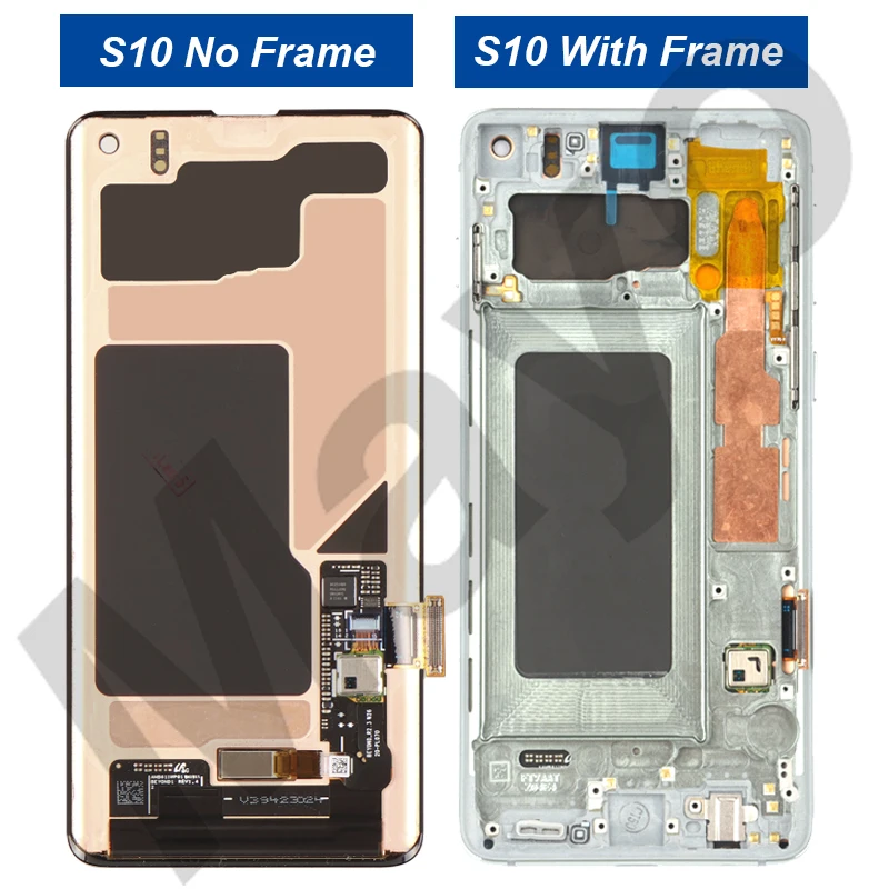 100% Original LCD For Samsung Galaxy S10 G973 G973F Display Touch Screen  For Samsung S10 Plus G975 G975F LCD with Battery Cover - AliExpress