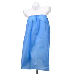 10pcs Sauna Disposable Bath Skirt Bath Wrap for Spa for Women Girls Blue