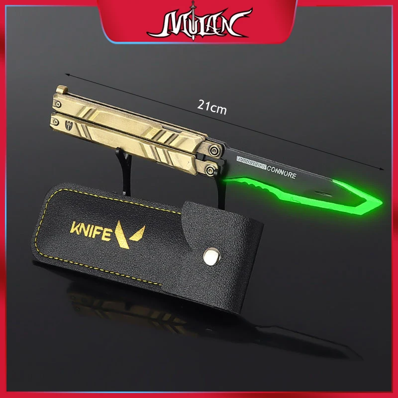 ValorantReconBalisongLuminousButterflyKnife21cmMetalWeapon