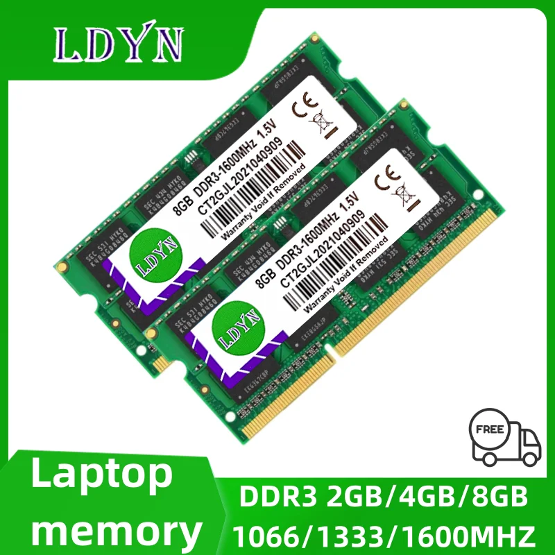Memoria RAM DDR3 2GB 4GB 8GB 1066MHz 1333MHz 1600MHz