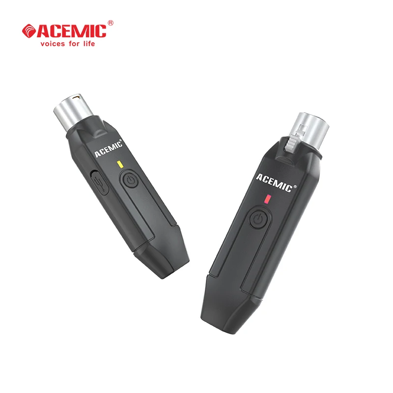 ACEMIC G6 XLR Wireless Transmitter And Receiver Plug-in Microphone Wireless System for Dynamic Microphone Wired To Wireless Mic