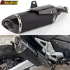 For Honda Forza 750 NSS 750 2021-2023 Slip on Motorcycle Exhaust Muffler Escape Moto DB Killer with Carbon Fiber Shield Cover