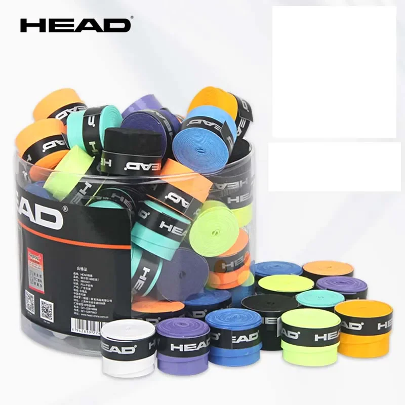 Tennis Overgrip 60 Pieces Original HEAD Anti Slip Racket Sweatband Grips Padel Shock Absorption Grip Tape Training Accessories
