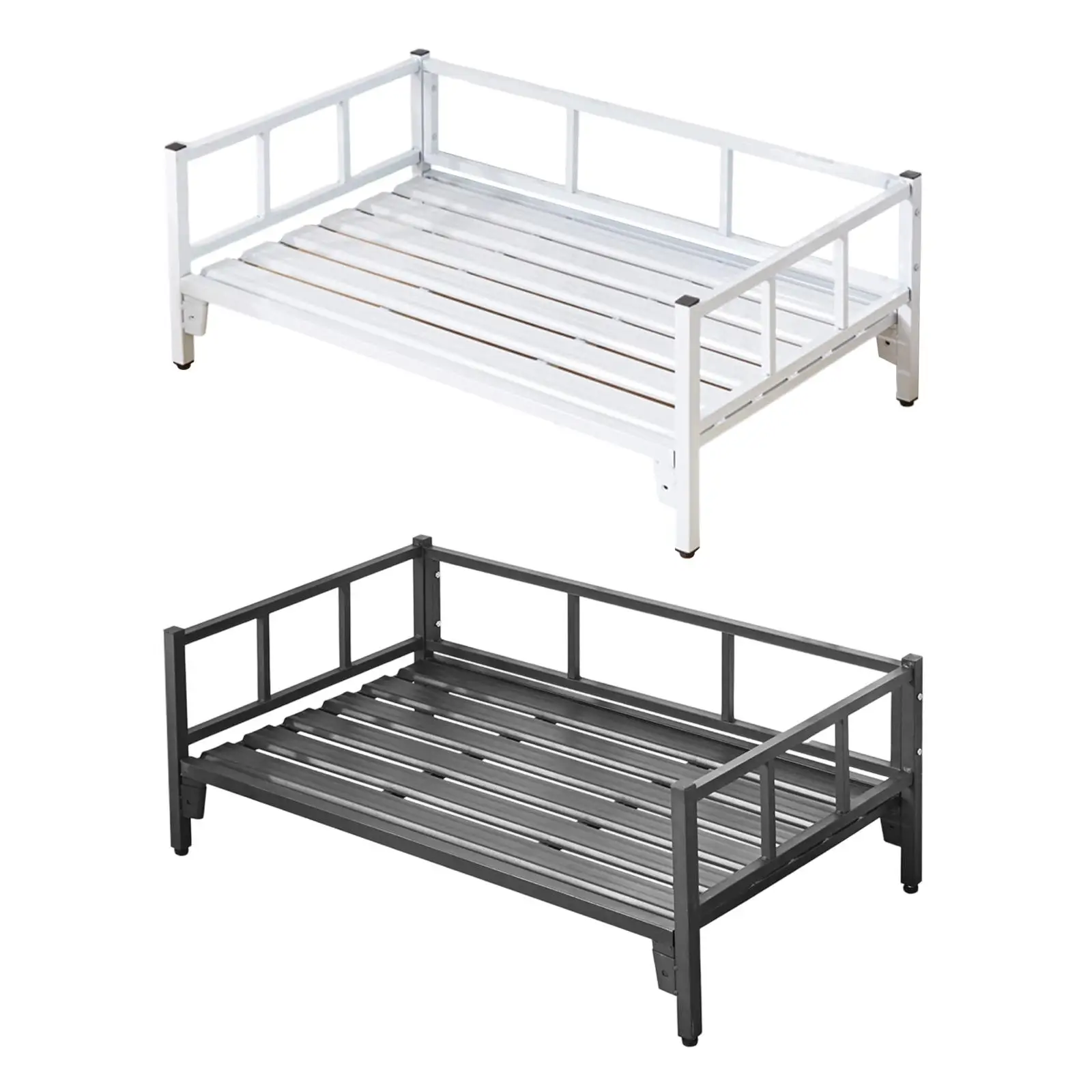 Dog Bed with Rails, Pet Supplies, Non-Slip Feet, Adjustable Height, Breathable,