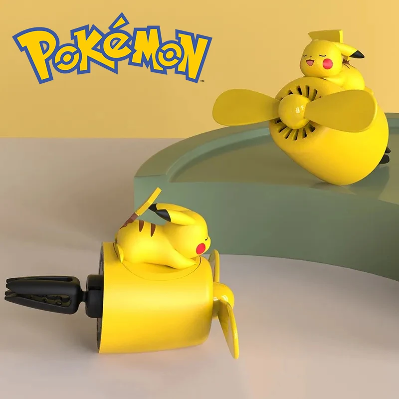 Desodorisant rechargeable Parfum Auto voiture POKÉMON PIKACHU noir