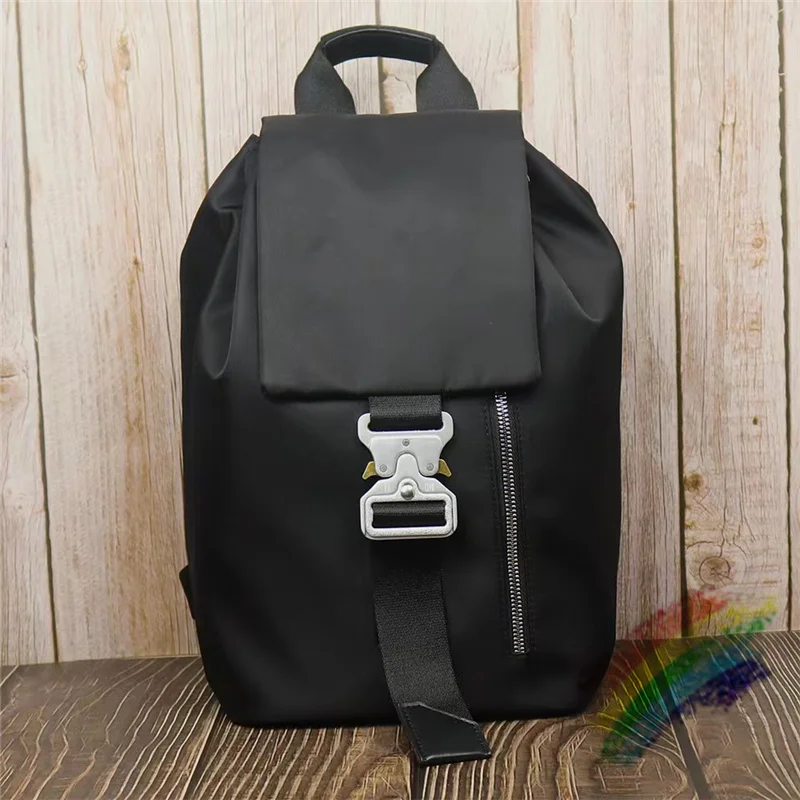 

Black ALYX Backpacks Men Women 1:1 High Quality Bag Adjustable Shoulders 1017 9SM Alyx Bags Etching Logo Buckle gym