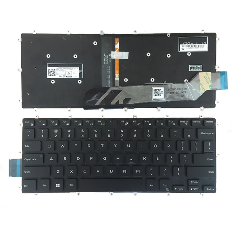 

Новая английская клавиатура с подсветкой для ноутбука DELL Inspiron 7370 7373 7570 7573 7472 7572