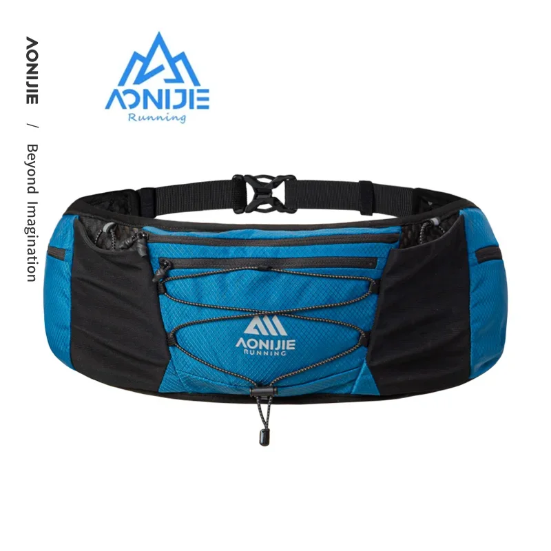 

AONIJIE W8120 Unisex Marathon Jogging Cycling Running Hydration Belt Waist Bag Pouch Fanny Pack Can Hold 450ml Water Bottle